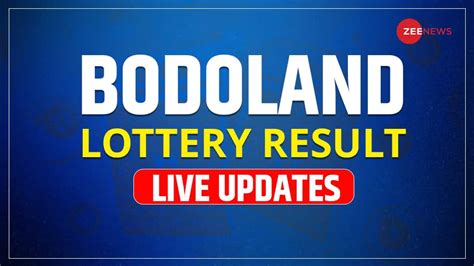 bodoland lottery result chart|Bodo Lottery Result Today Live [12:00 PM, 3:00 PM.